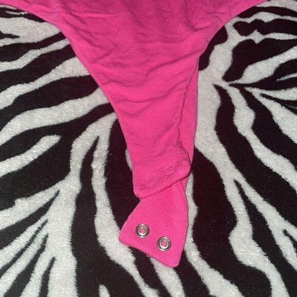 NWT naked wardrobe pink raspberry summer  tank top body suit leotard onesie - Picture 3 of 8